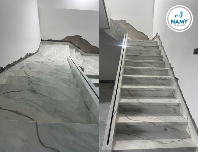 Hạng mục cầu thang cần sử dụng các dòng đá bền cứng, hạn chế nứt vỡ. 